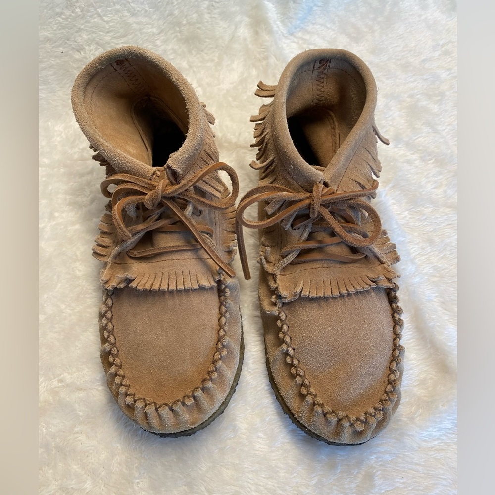 Suede moccasins - women’s size 9